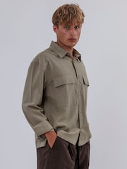 Religion Green Two Pocket Relaxed Shirt - Image 3 of 5