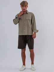 Religion Green Two Pocket Relaxed Shirt - Image 4 of 5