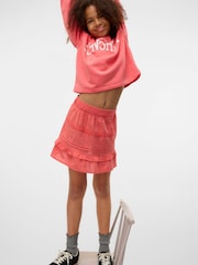 VERO MODA Pink Elasticated Waist Woven Mini Skirt - Image 1 of 4