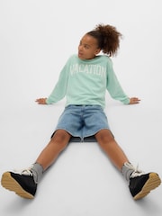 VERO MODA Green Graphic Logo Sweatshirt - Image 2 of 4