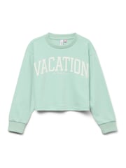 VERO MODA Green Graphic Logo Sweatshirt - Image 4 of 4