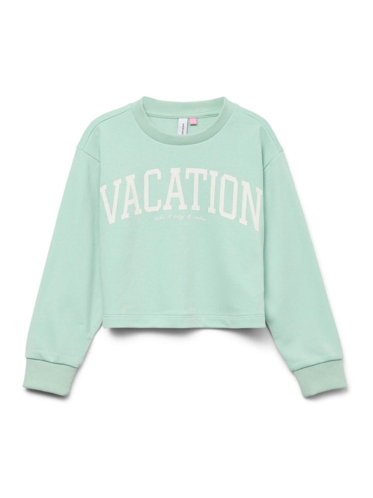 VERO MODA Green Graphic Logo Sweatshirt - Image 4 of 4