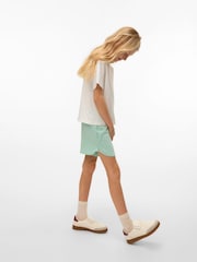VERO MODA Green Mid Rise Jersey Sweat Shorts - Image 3 of 4