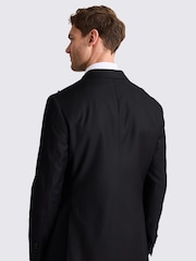 MOSS Black Italian Tailored Fit Black Twill Tuxedo Jacket - Image 2 of 5