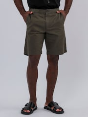 Religion Green Elasticated Chino Shorts - Image 5 of 5