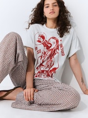 White Official License Olivia Rodrigo Oversized Graphic Short Sleeve T-Shirt - Image 2 of 5