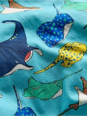 Boden Blue Snug Short John 100% Cotton Pyjamas - Image 3 of 3