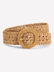 Boden Brown Interest Raffia Belt - Image 1 of 3