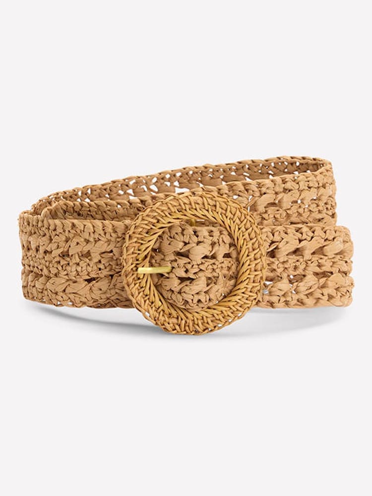 Boden Brown Interest Raffia Belt - Image 1 of 3 Boden Brown Interest Raffia Belt - Image 1 of 3