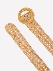 Boden Brown Interest Raffia Belt - Image 2 of 3