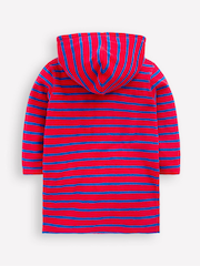 Boden Red Appliqué Towelling Throw-On Robe - Image 2 of 3