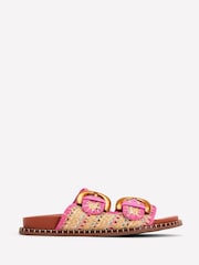 Boden Cream Alberta Raffia Footbed Sandals - Image 2 of 5