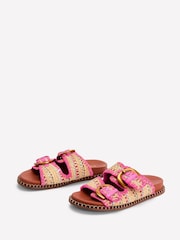 Boden Cream Alberta Raffia Footbed Sandals - Image 3 of 5