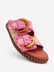 Boden Cream Alberta Raffia Footbed Sandals - Image 5 of 5