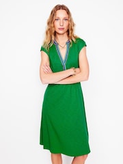 Boden Green Chloe Embroidered Short Dress - Image 4 of 5