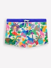 Boden Cream Swim Shorts - Image 1 of 3