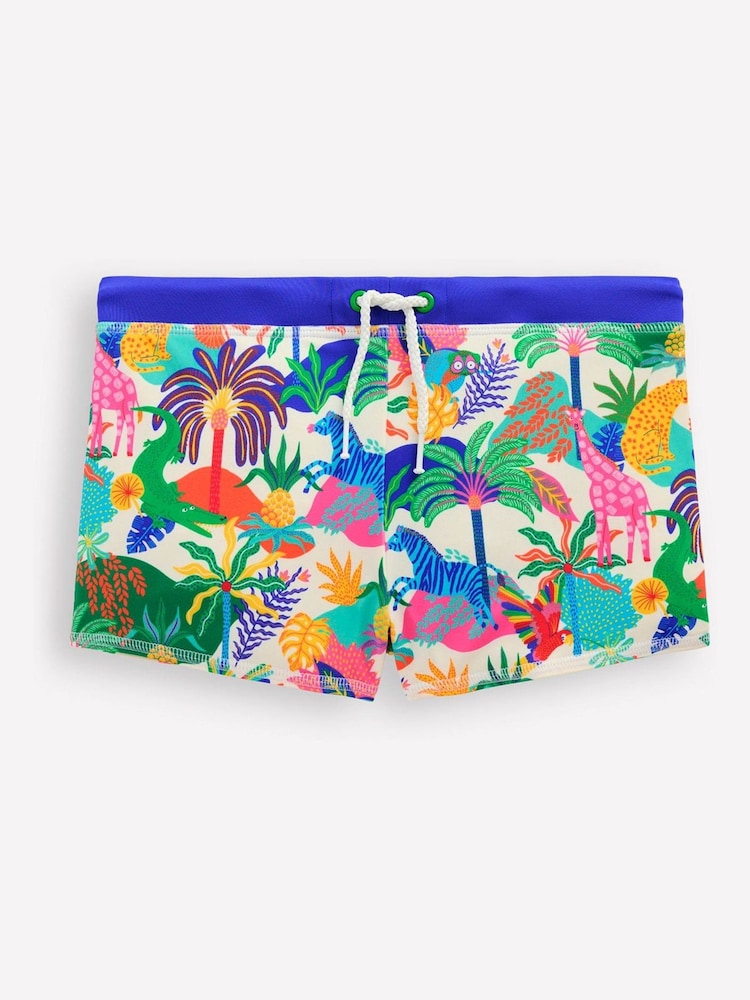 Boden Cream Swim Shorts - Image 1 of 3