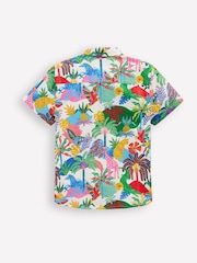 Boden Multi Jungle Cotton Linen Shirt - Image 3 of 4