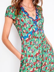 Boden Grey Bias Cut Jersey Midi Dress - Image 4 of 5