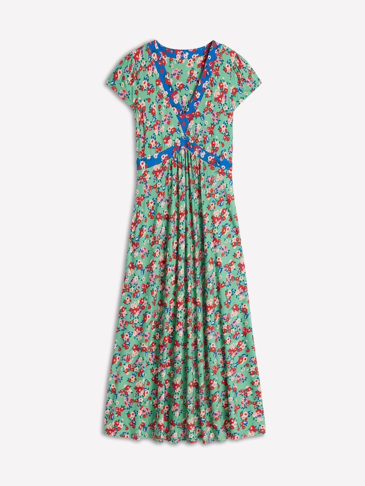 Boden Grey Bias Cut Jersey Midi Dress - Image 5 of 5
