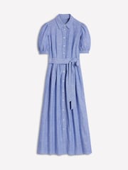 Boden Blue Alexa 100% Linen Maxi Shirt Dress - Image 5 of 5
