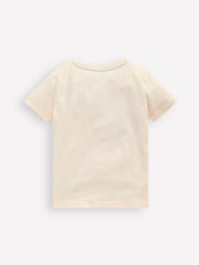 Boden Cream Bouclé 100% Cotton T-Shirt - Image 3 of 4