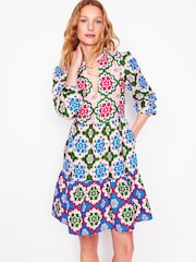Boden Blue Esme 100% Linen Short Dress - Image 2 of 5