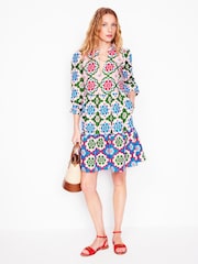 Boden Blue Esme 100% Linen Short Dress - Image 5 of 5