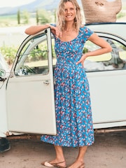Boden Blue Samantha Scoop Jersey Dress - Image 1 of 6