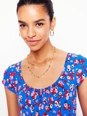 Boden Blue Samantha Scoop Jersey Dress - Image 5 of 6