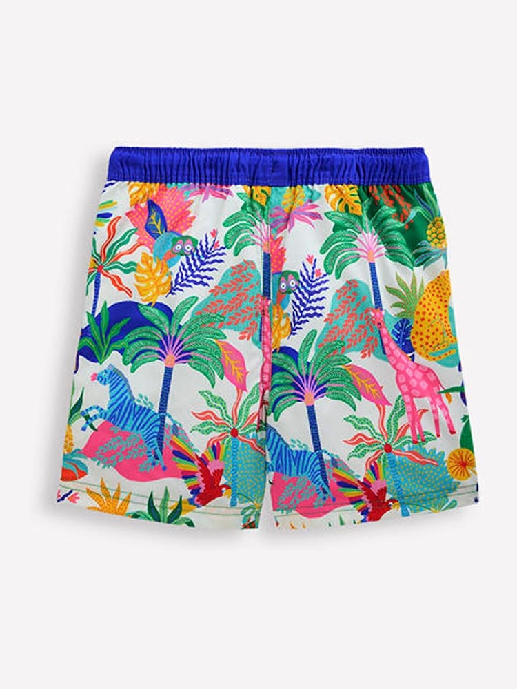 Boden Cream Swim Shorts - Image 2 of 3 Boden Cream Swim Shorts - Image 2 of 3