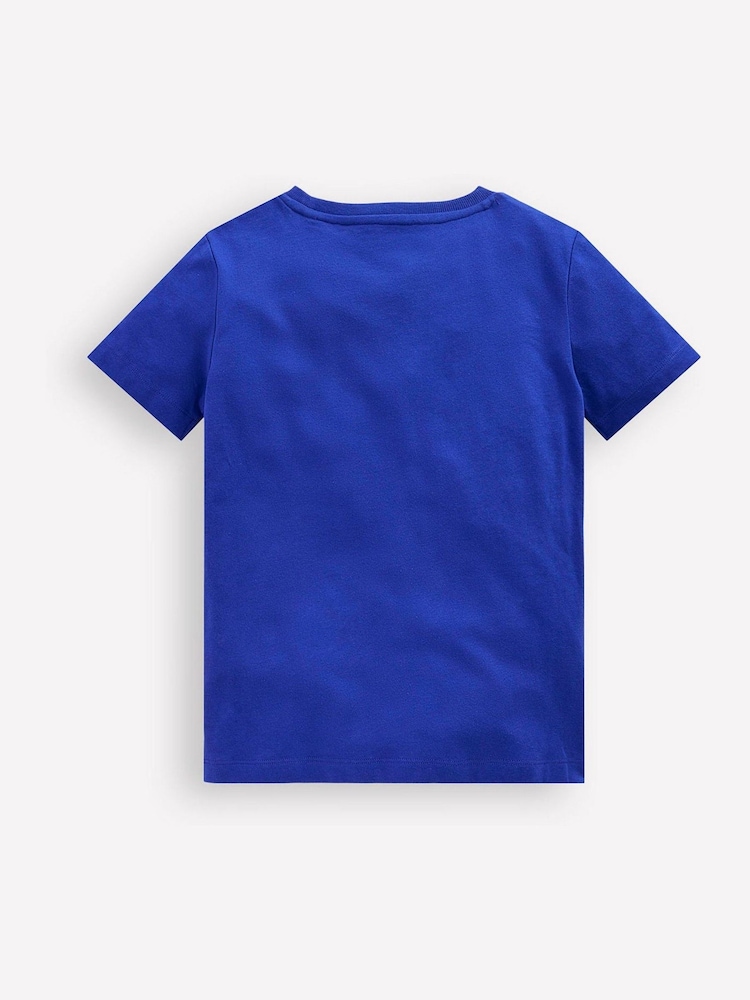 Boden Blue Turtle Bouclé 100% Cotton T-Shirt - Image 3 of 4