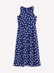 Boden Blue Carla 100% Linen Midi Dress - Image 5 of 5