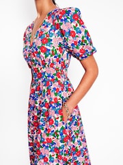Boden Blue Lillian 100% Cotton Midi Dress - Image 3 of 6
