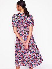 Boden Blue Lillian 100% Cotton Midi Dress - Image 4 of 6