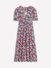 Boden Blue Lillian 100% Cotton Midi Dress - Image 6 of 6