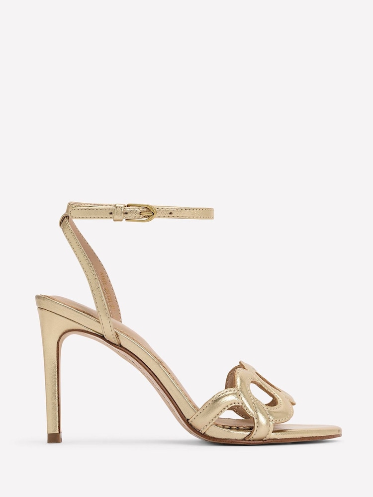 Dorado - Boden Circle Detail Heeled Sandals - Imagen 1 de 4 Dorado - Boden Circle Detail Heeled Sandals - Imagen 1 de 4