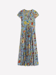 Boden Yellow Bias Cut Jersey Midi Dress - Image 5 of 5