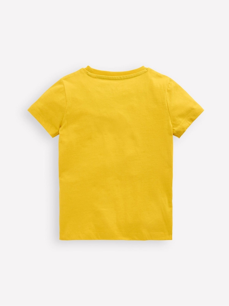 Boden Yellow Superstitch 100% Cotton T-Shirt - Image 2 of 3