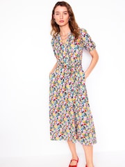 Boden Multi Sofia Trim Jersey Midi Dress - Image 4 of 6