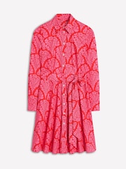 Boden Red Amy 100% Cotton Short Shirt Dress - Image 4 of 4