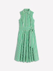 Boden Green Amy Sleeveless 100% Cotton Shirt Dress - Image 5 of 5