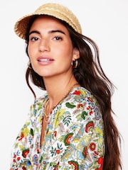 Boden Natural Whipstitch Visor Hat - Image 3 of 3