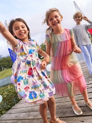 Boden Cream 100% Cotton Heart Pocket Fun Jersey Dress - Image 1 of 4