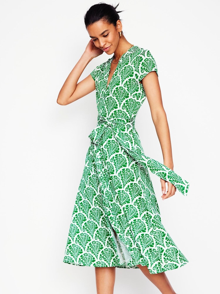 Boden Green Sara Jersey Shirt Dress - Image 1 of 5