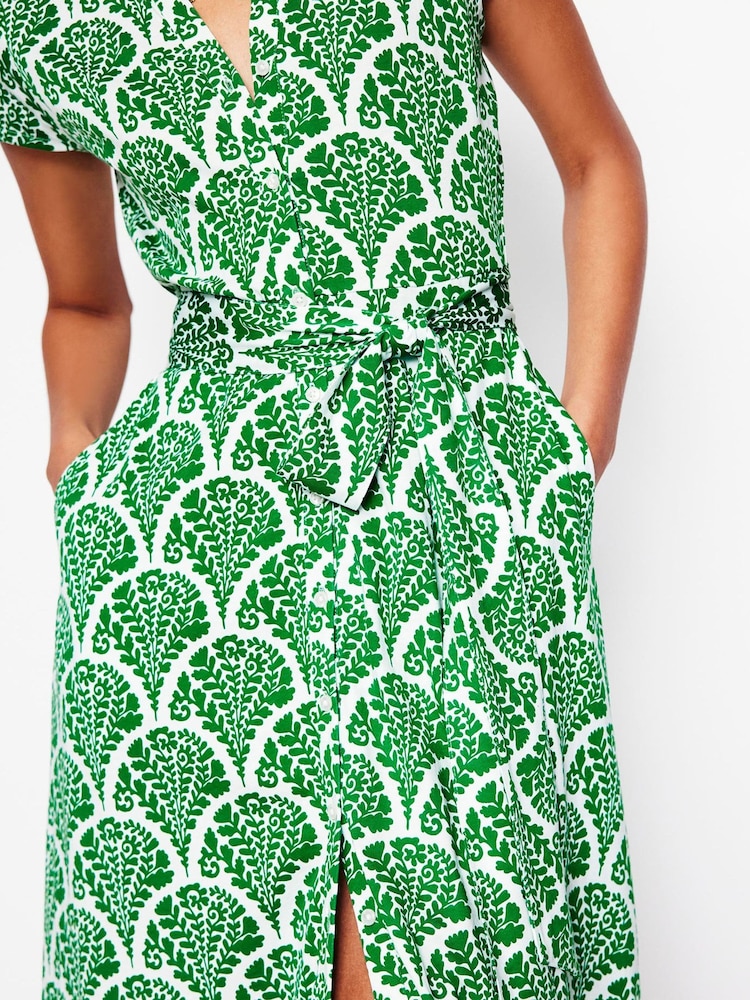 Boden Green Sara Jersey Shirt Dress - Image 2 of 5