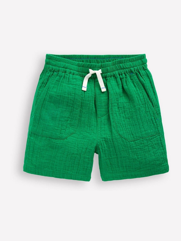 Boden Green Double Cloth Shorts - Image 1 of 3