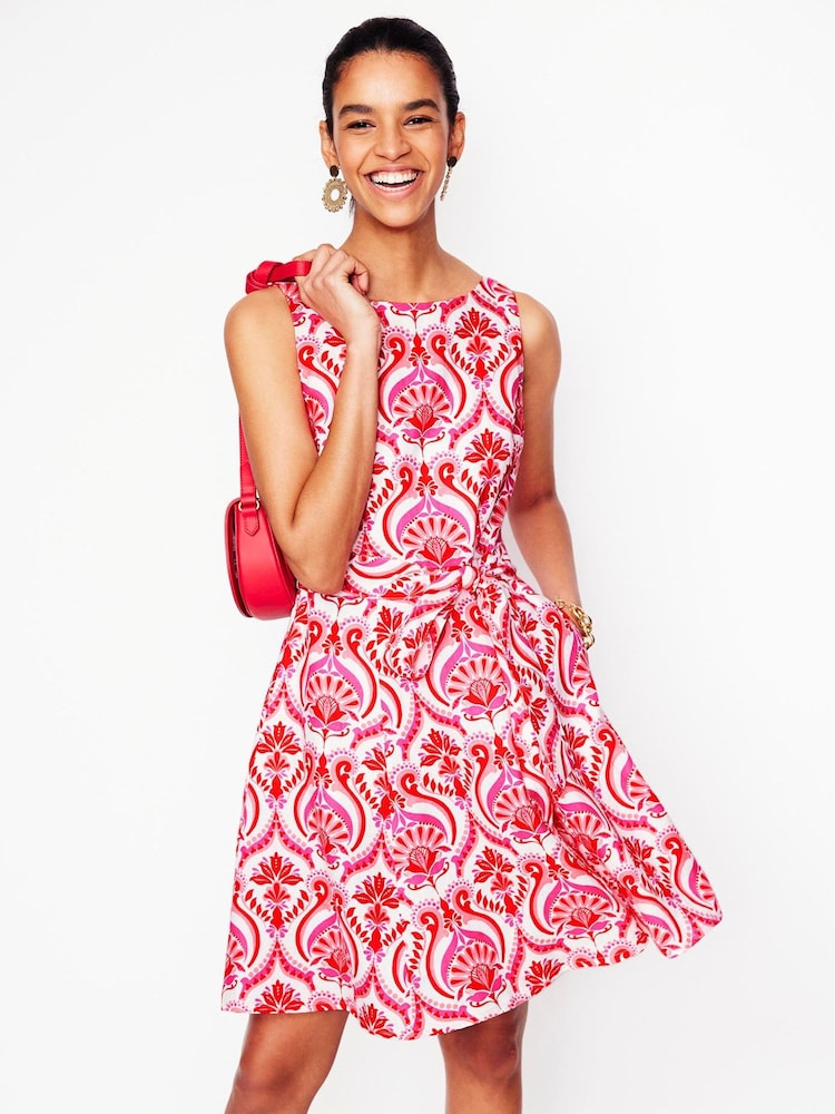 Boden Red Anya Sleeveless Dress - Image 1 of 5