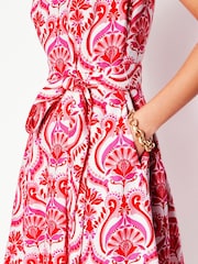 Boden Red Anya Sleeveless Dress - Image 2 of 5