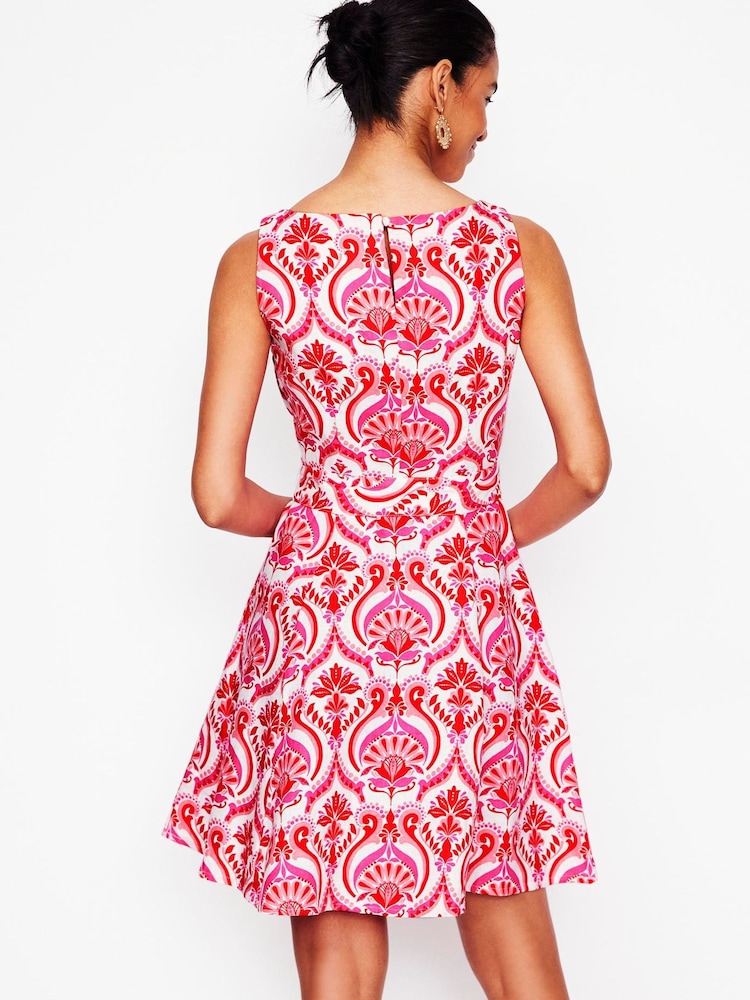 Boden Red Anya Sleeveless Dress - Image 3 of 5